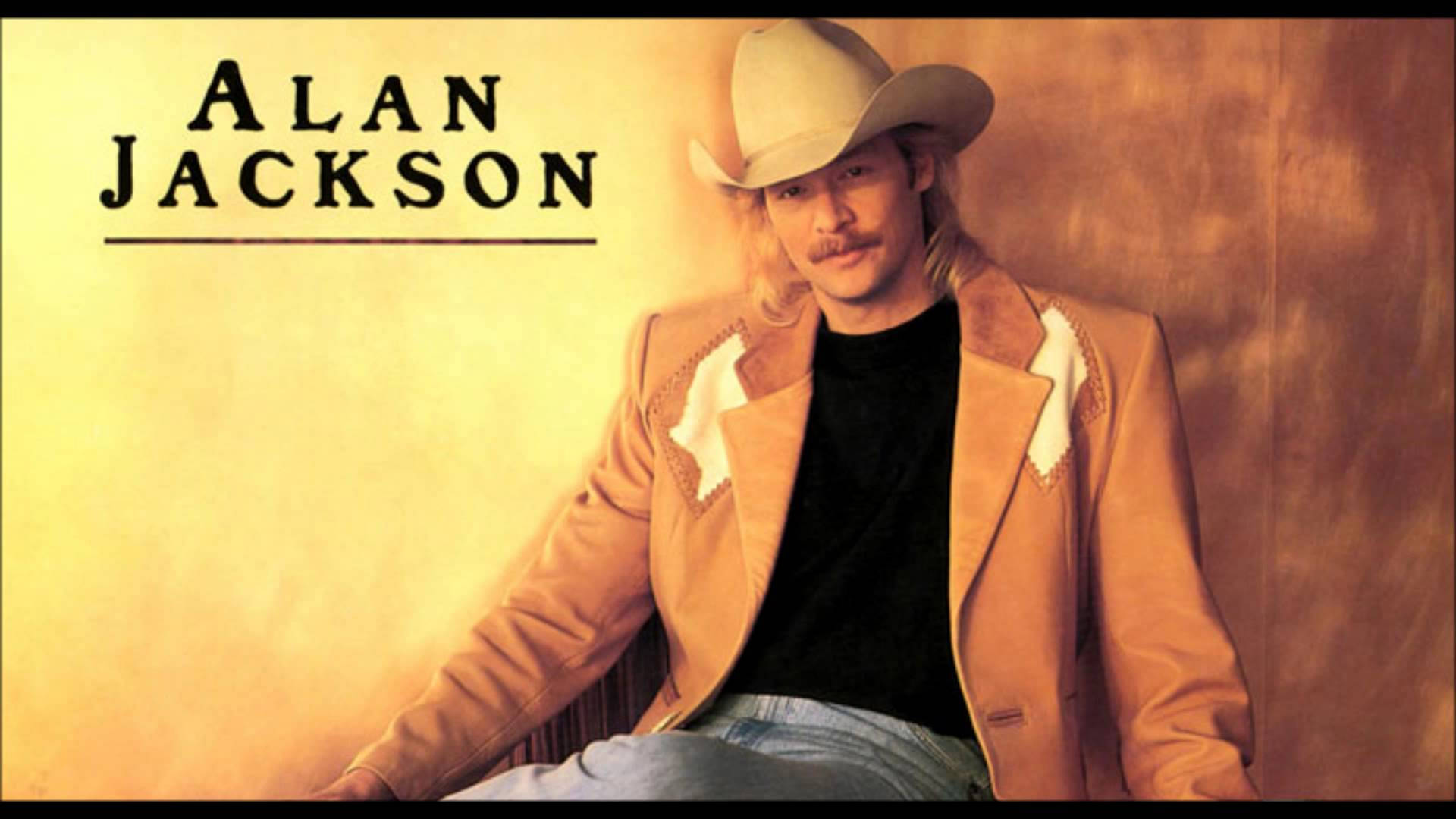 Alan Jackson In Brown Abstract Background Background