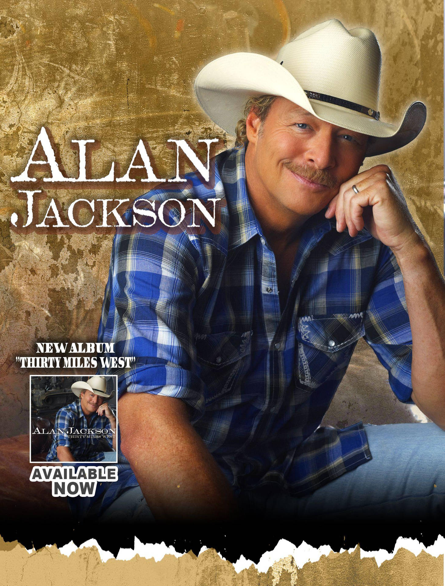 Alan Jackson Thity Miles West Album Background