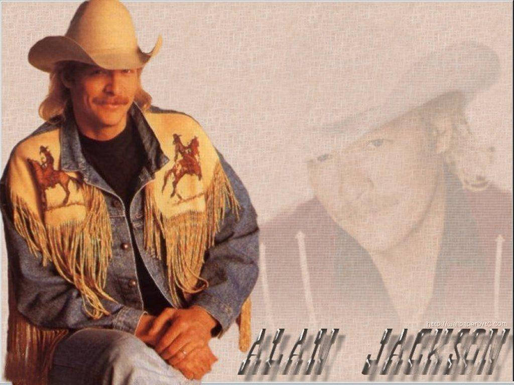 Alan Jackson Wearing Cowboy Jacket Background