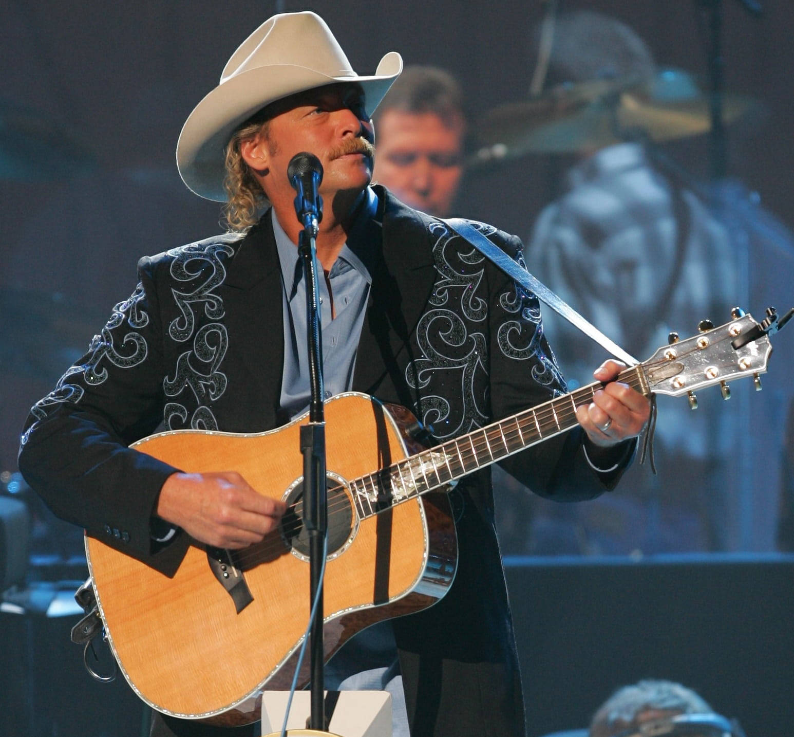 Alan Jackson With Guitar On Stage