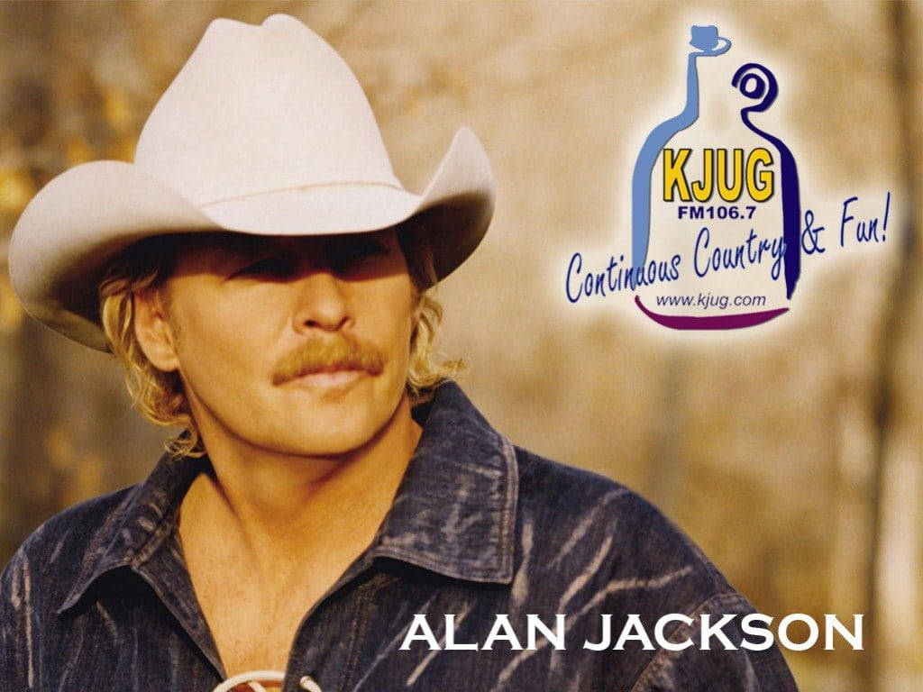 Alan Jackson With Kjug Fm Logo