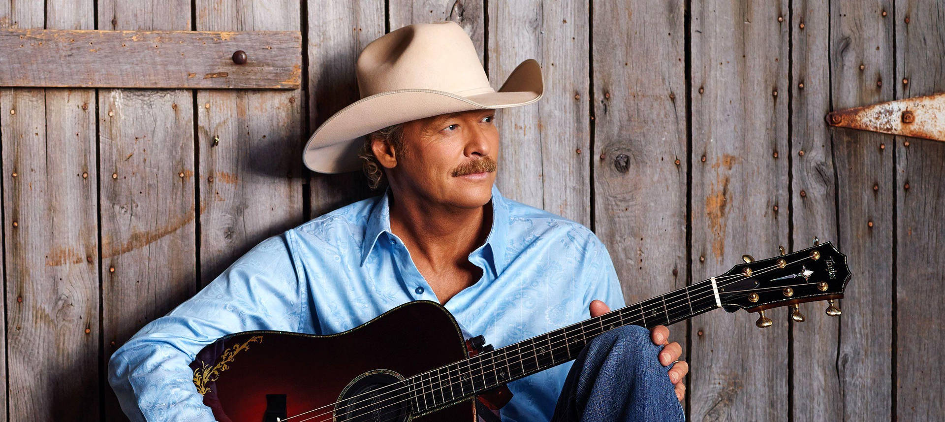 Alan Jackson Wooden Wall Background Background