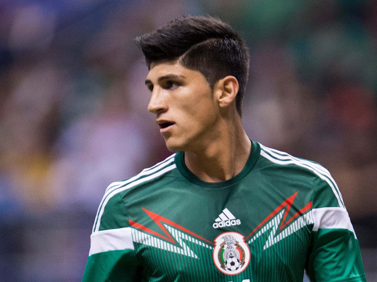 Alan Pulido Mexico National Football Team Uniform Background