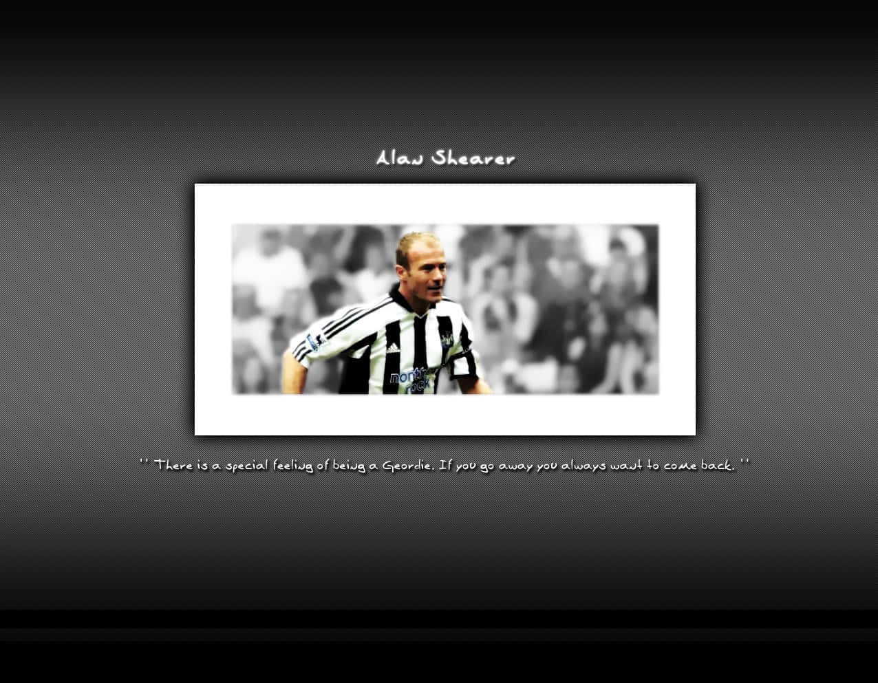 Alan Shearer Newcastle United Fc Framed Photo Background