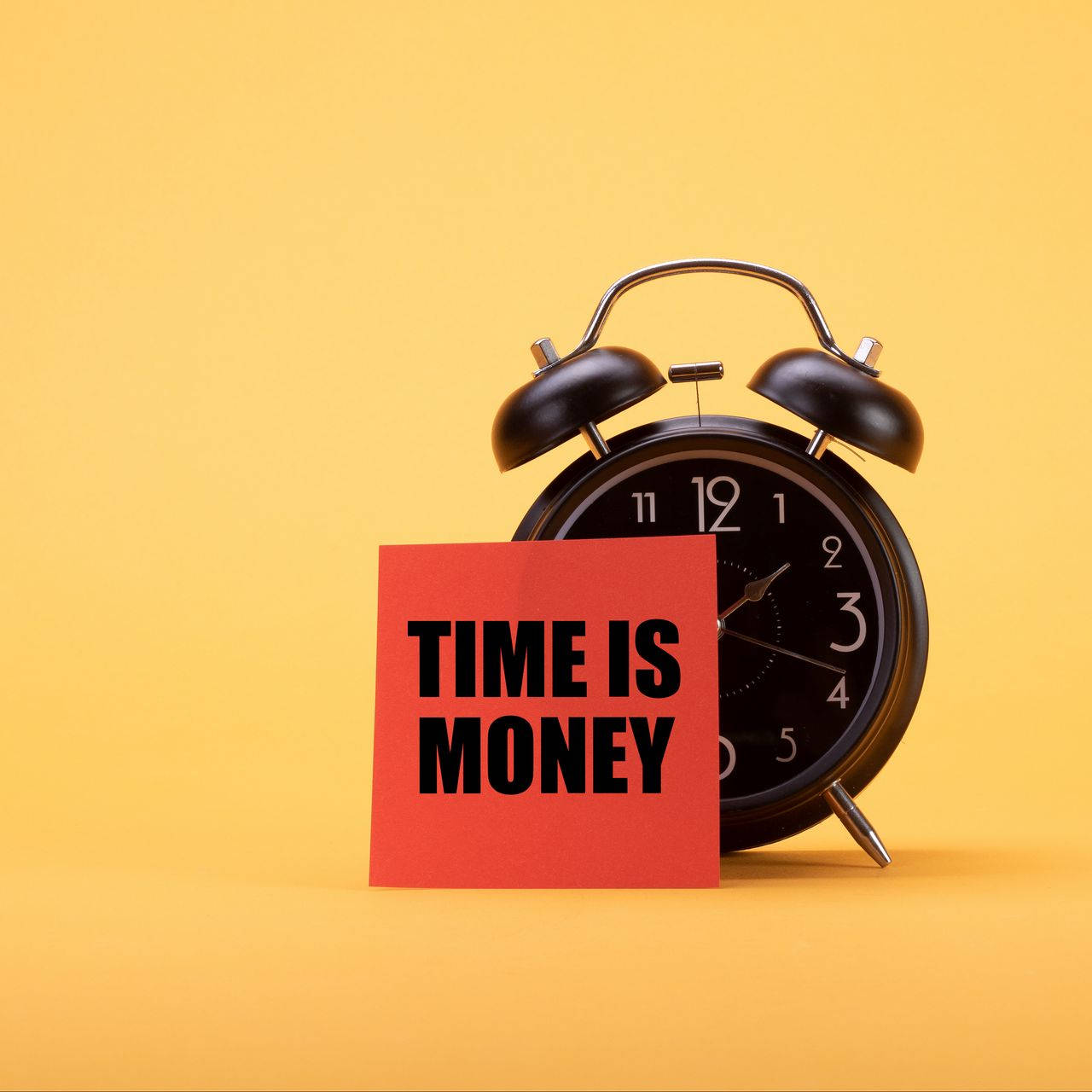 Alarm Clock Time Is Money Background