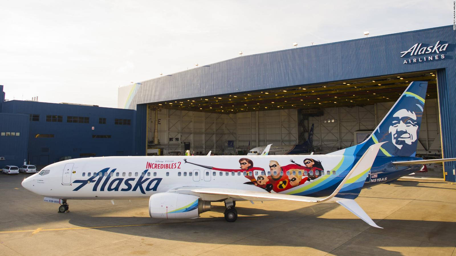 Alaska Airlines The Incredibles Plane