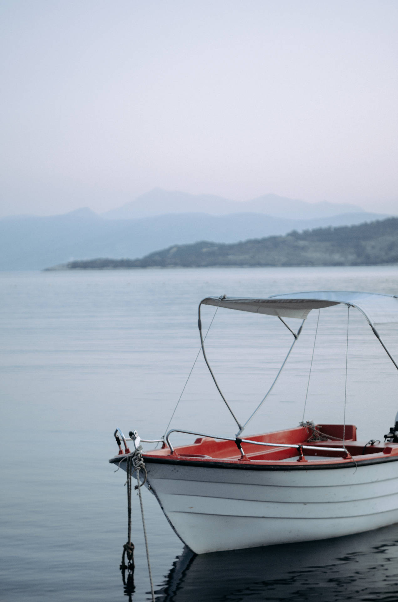 Albania Docked Boat Background