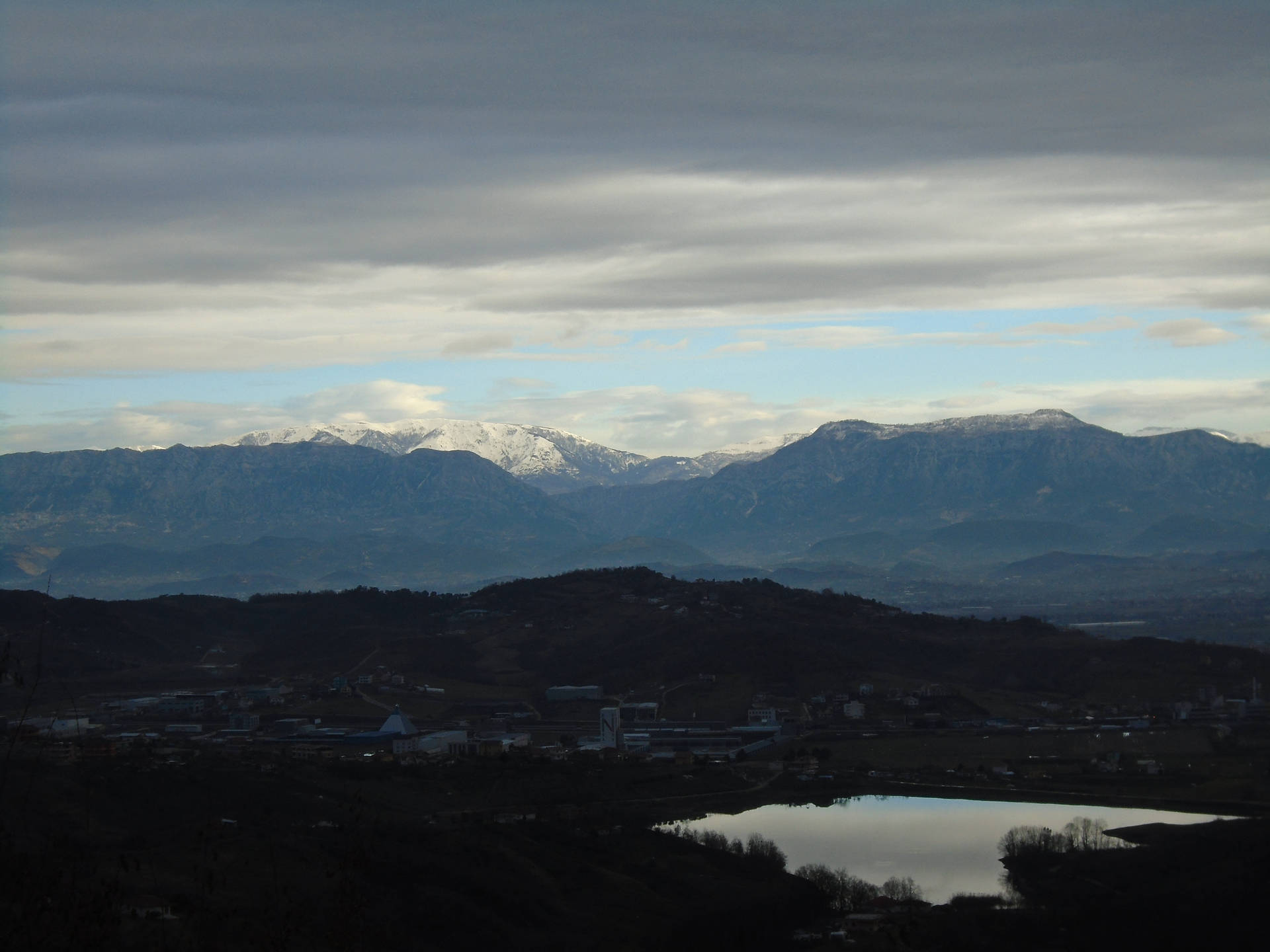 Albania Mountain Range Background