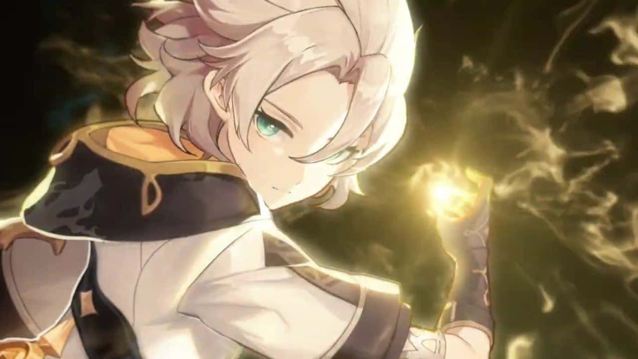 Albedo - A Scholarly Dragoon Of Genshin Impact Background