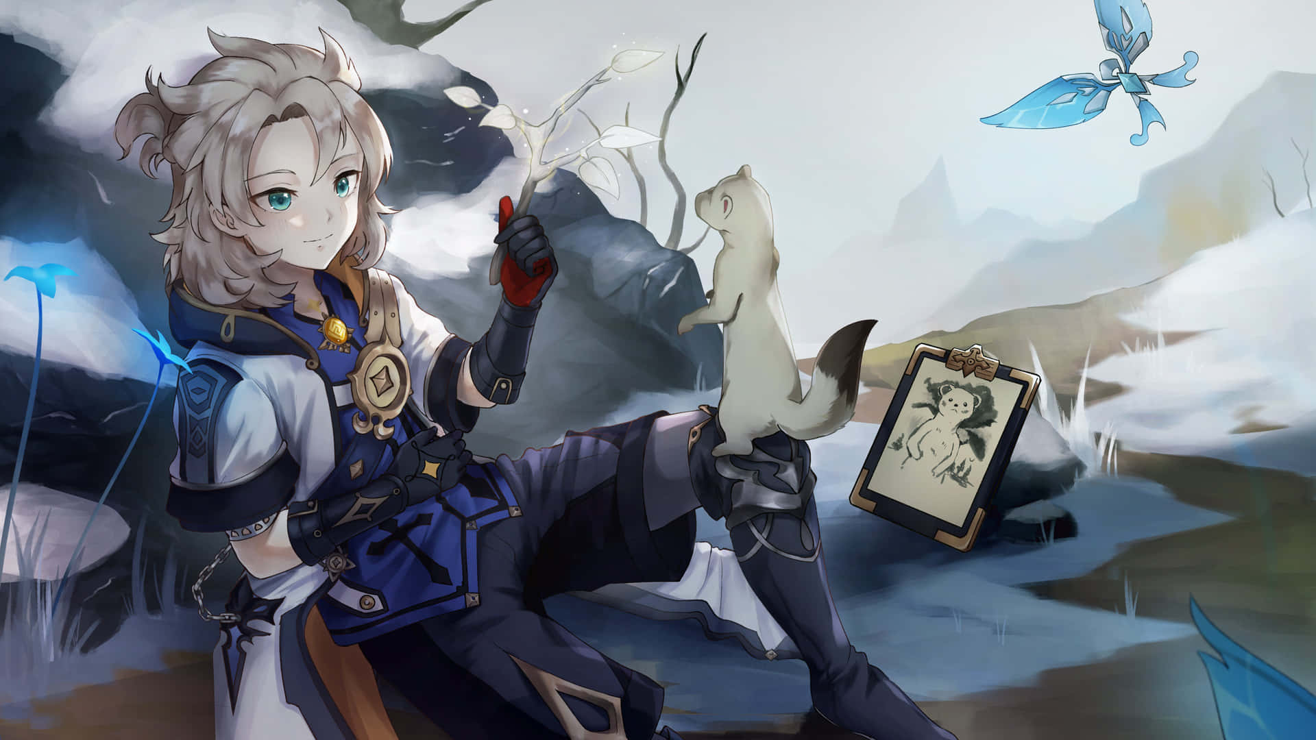 Albedo - Genshin Impact Background