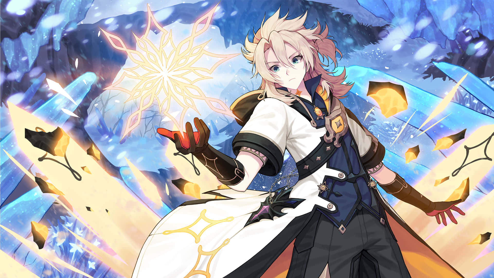 Albedo, The Head Alchemist Of The Knights Of Favonius Background