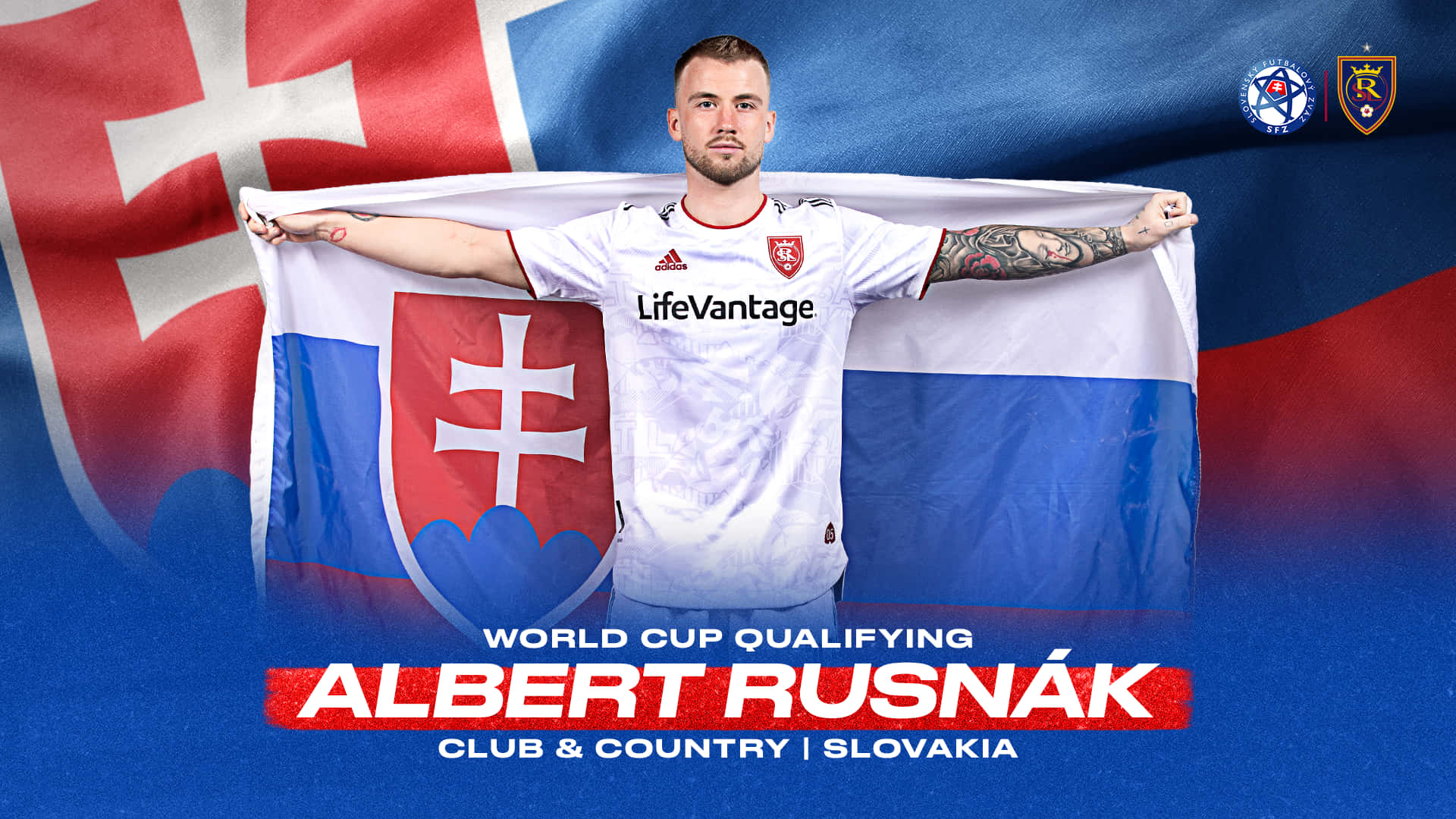 Albert Rusnak In Action During The World Cup Qualifying Match. Background