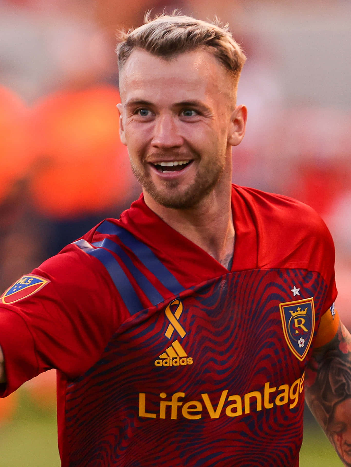 Albert Rusnak Real Salt Lake Candid Smile Background