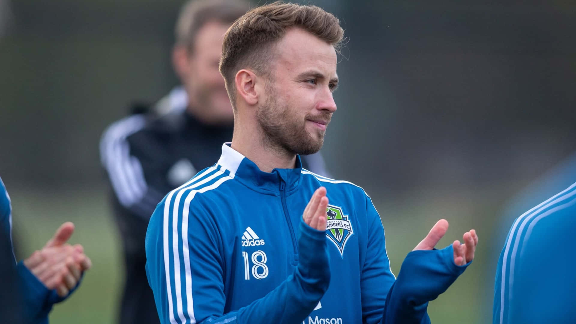 Albert Rusnak Seattle Sounders Clap Hands Background