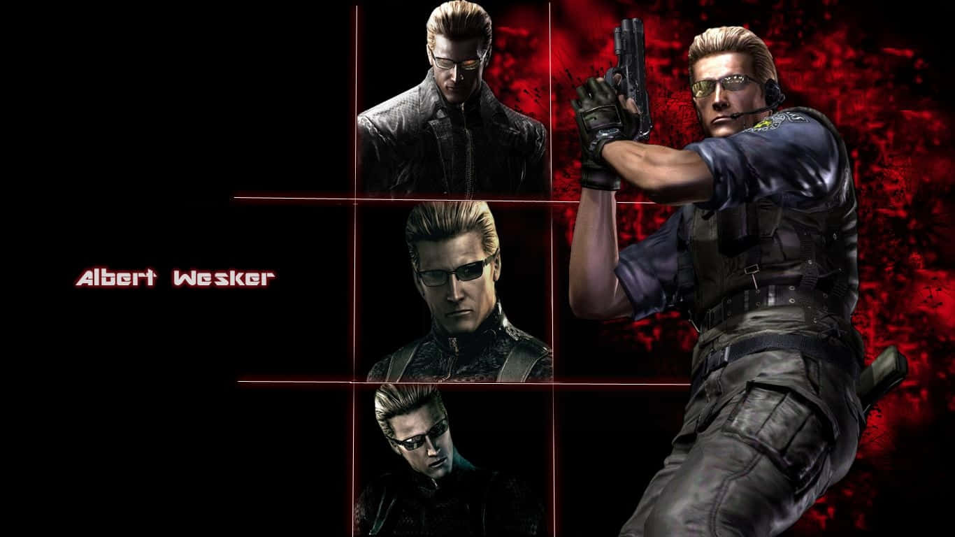 Albert Wesker In Action Background