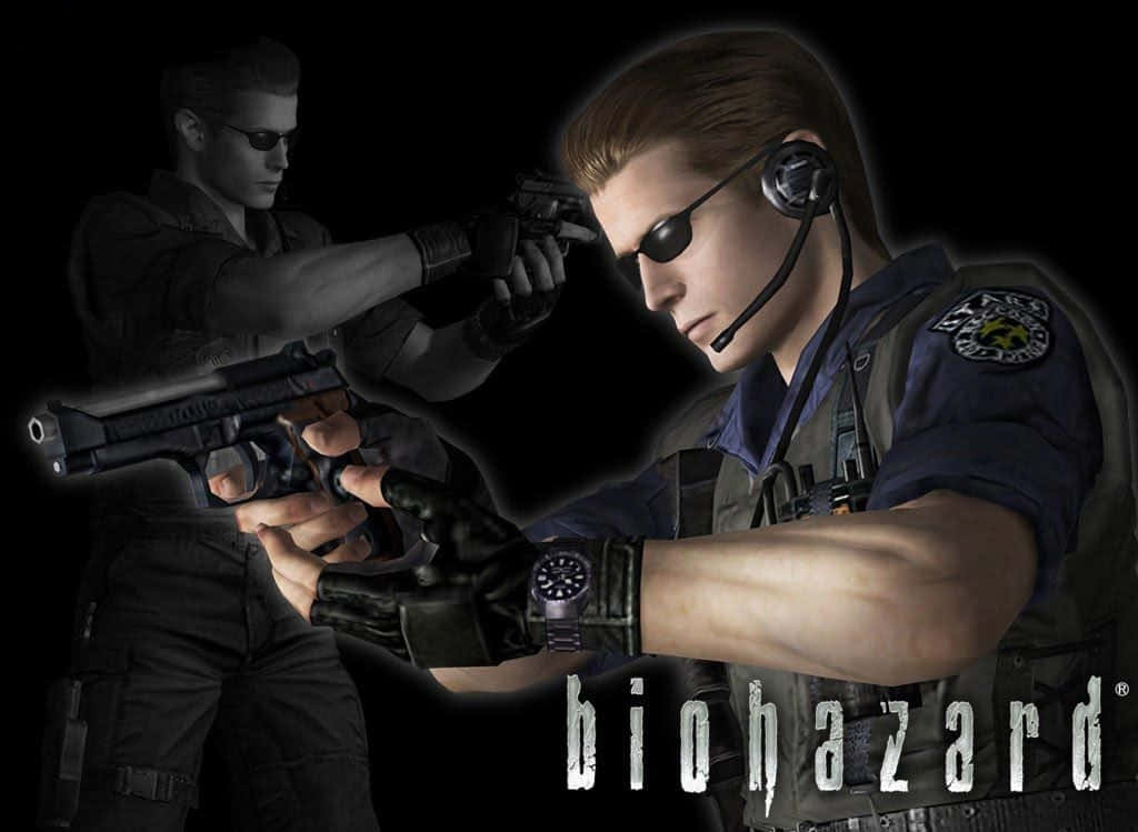 Albert Wesker In Action Background