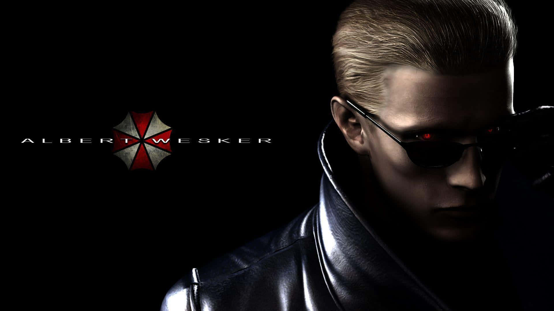 Albert Wesker In Full Combat Gear Background