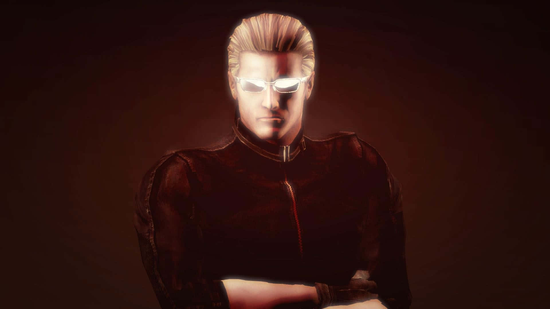 Albert Wesker In Full Combat Mode Background