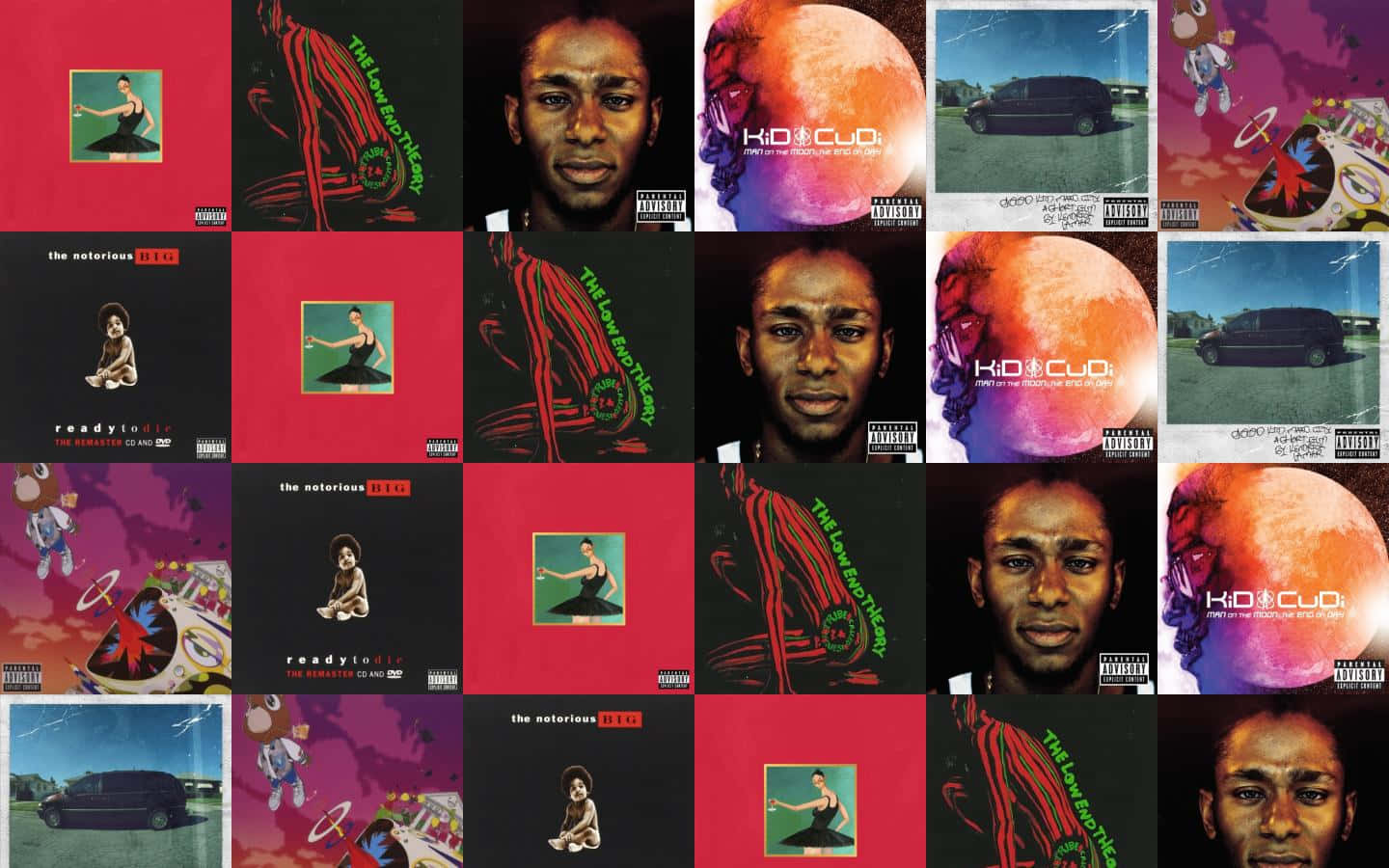 Album Collection Art My Beautiful Dark Twisted Fantasy Background