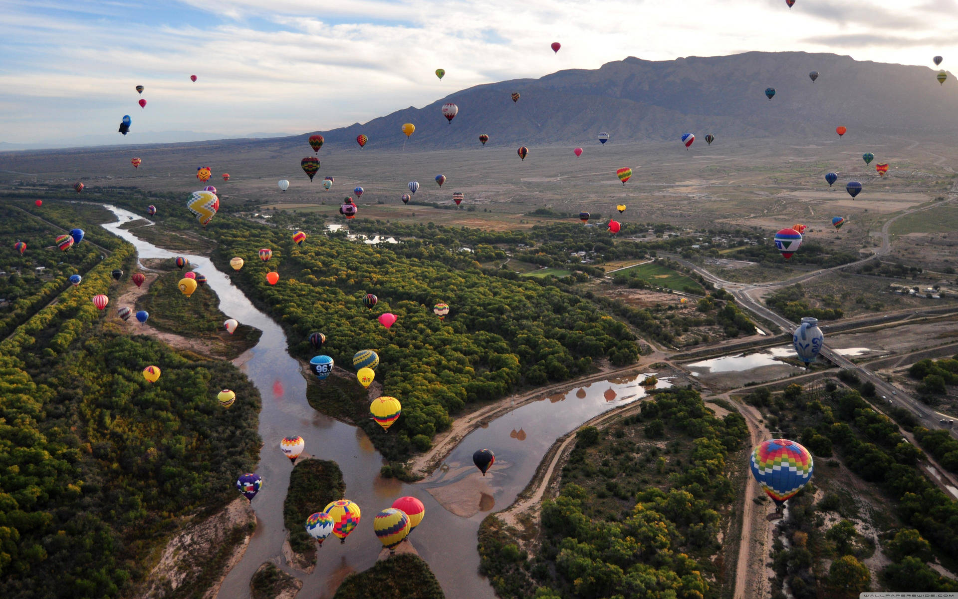 Albuquerque Hot Air Balloons Festival Background