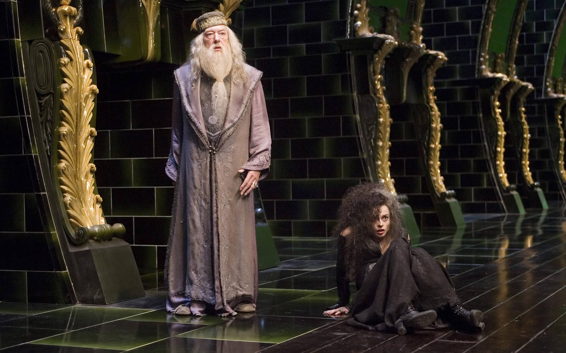 Albus Dumbledore And Bellatrix Lestrange Background