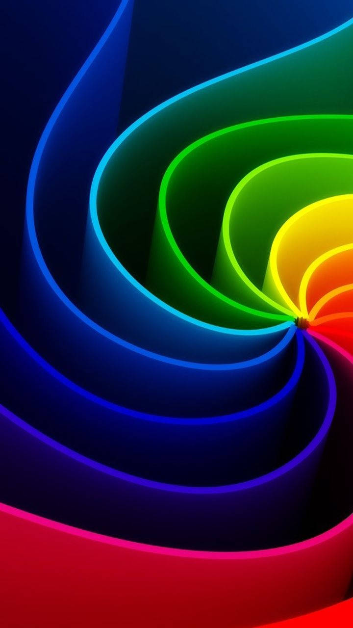 Alcatel Rainbow Spiral Background