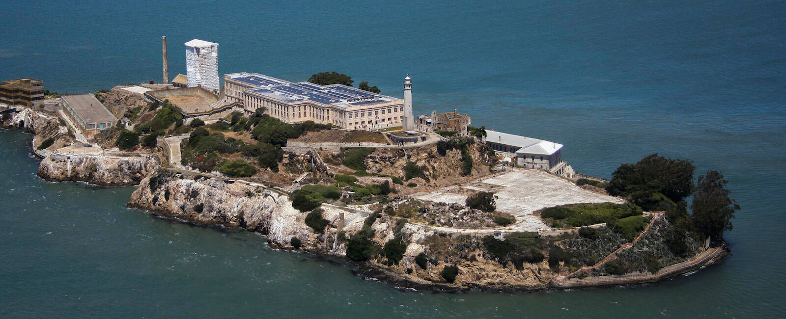 Alcatraz Close Up Wide Background