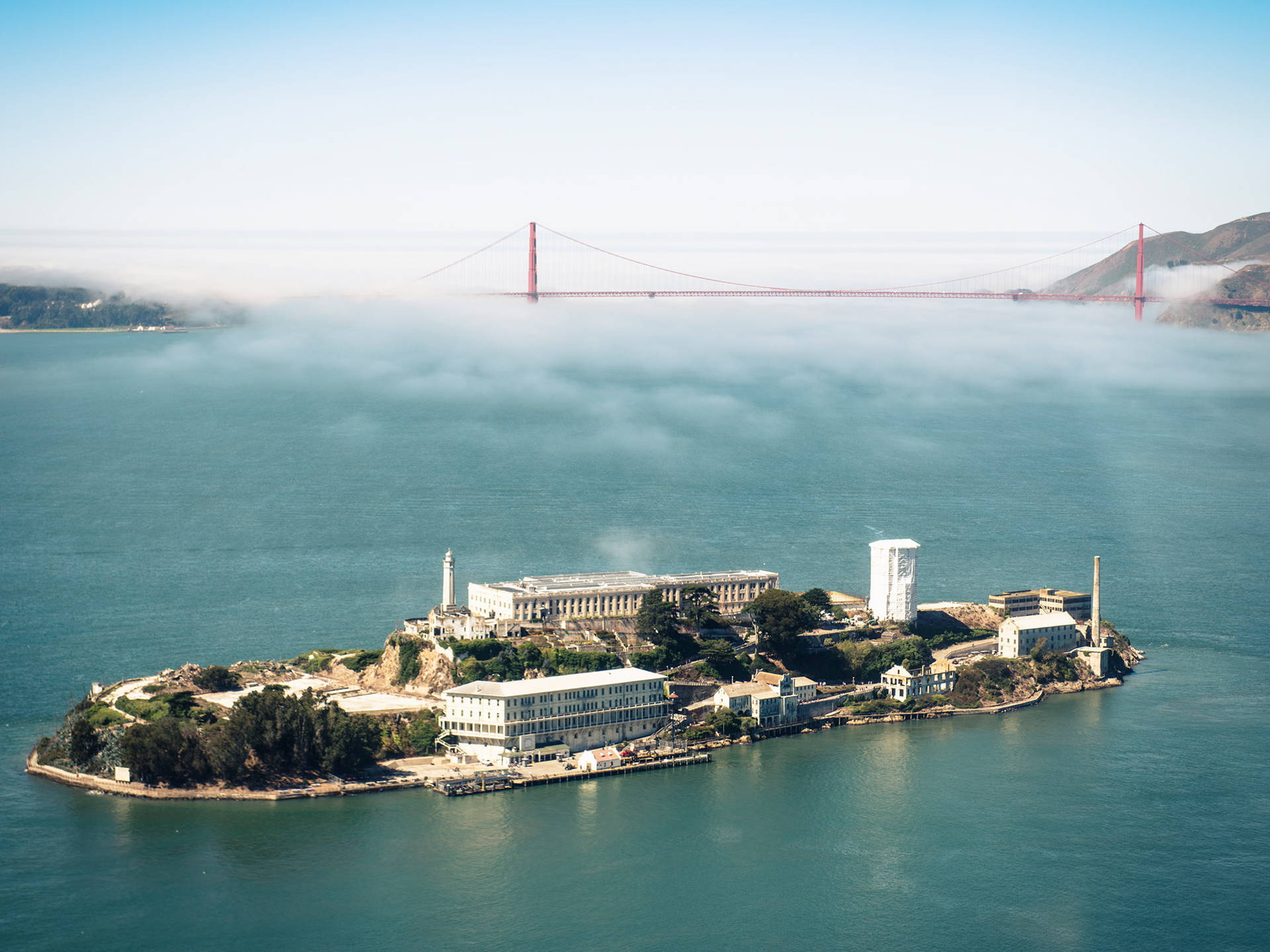 Alcatraz Island Aerial View