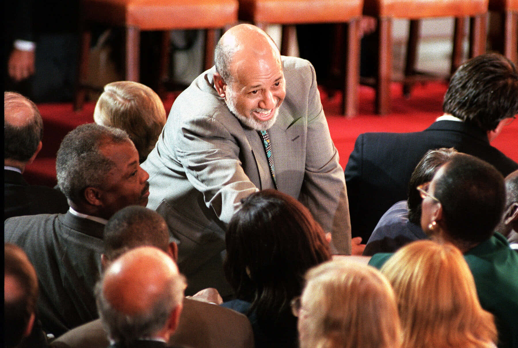 Alcee Hastings Shaking Hands With Audience Background