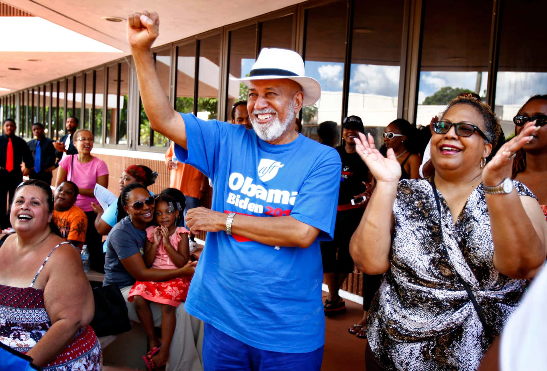 Alcee Hastings Wearing Cowboy Hat Background
