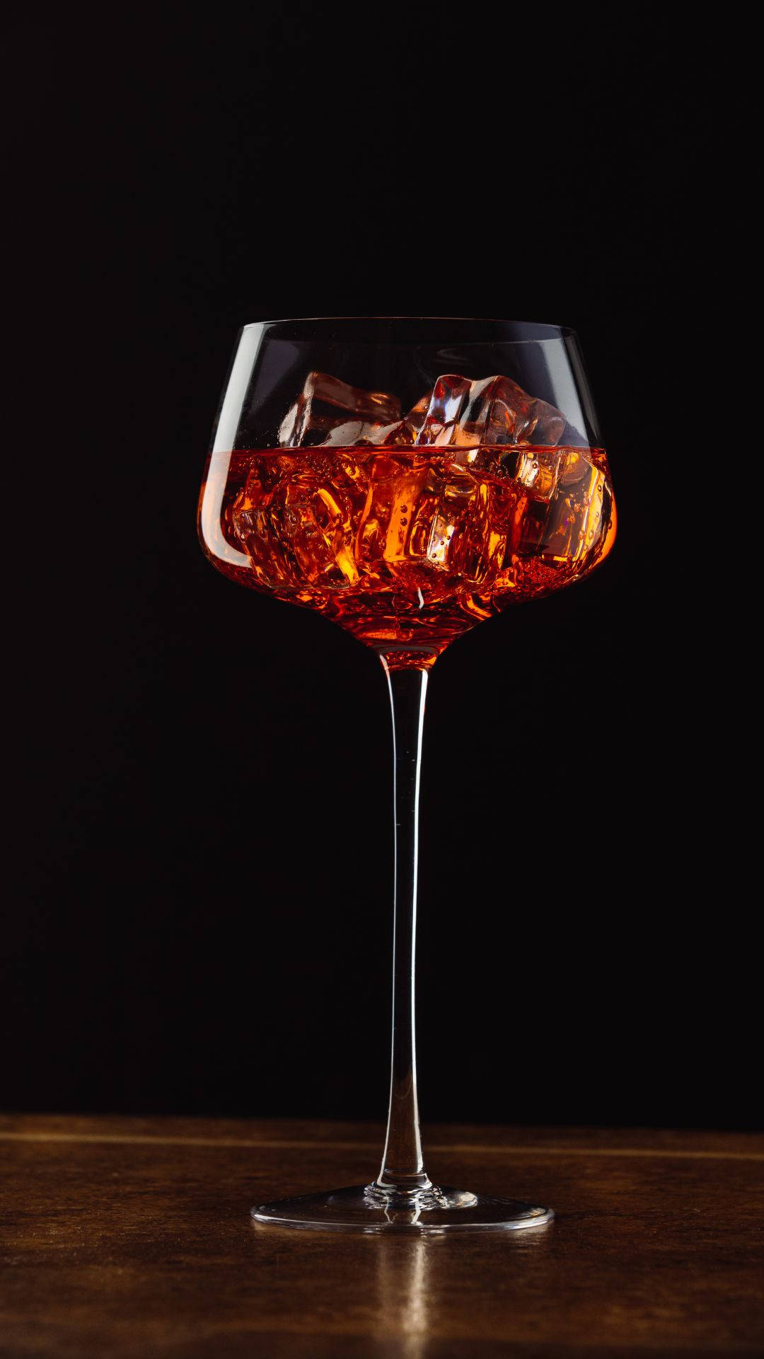 Alcohol Wine Glass On Table Background