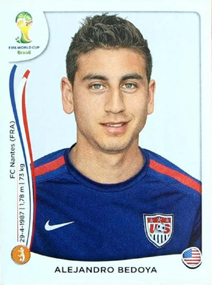 Alejandro Bedoya 2014 Fifa World Cup Sticker Background