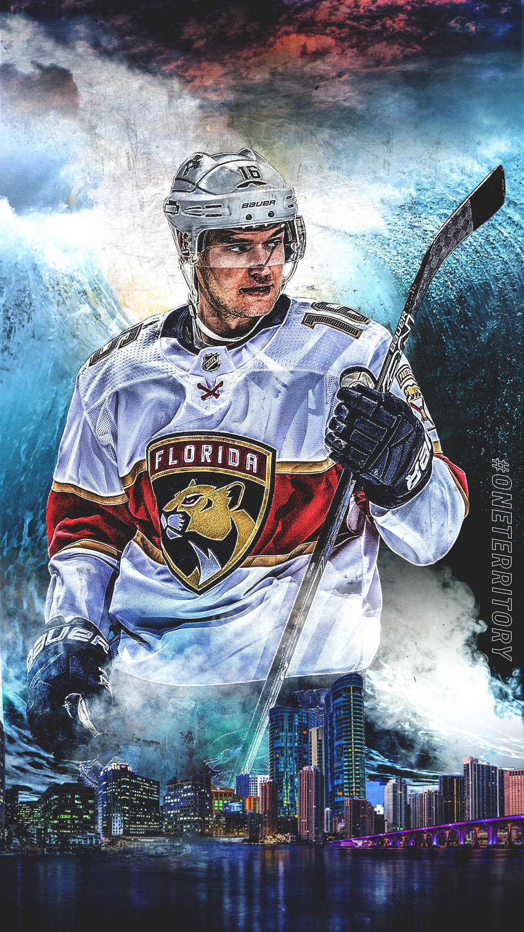 Aleksander Barkov Creative Fanart Poster Background