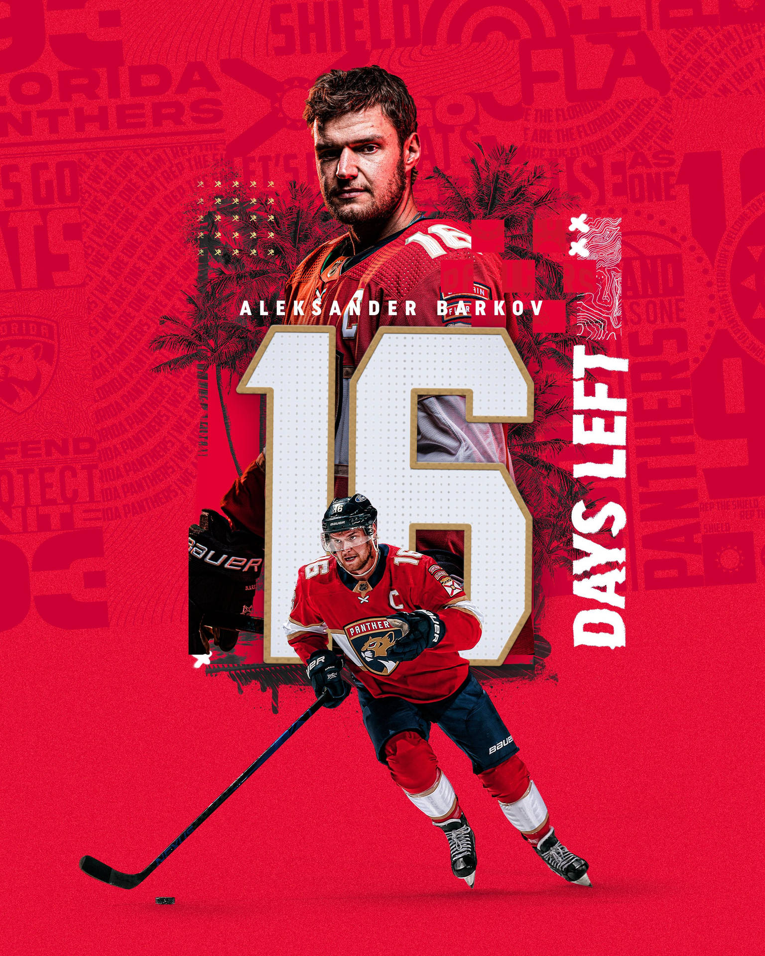 Aleksander Barkov Florida Panther Jersey Number 16 Background