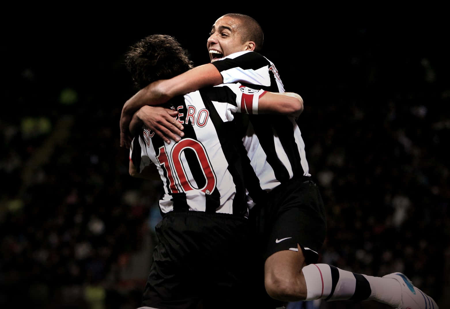 Alessandro Del Piero David Trezeguet Celebrating Background