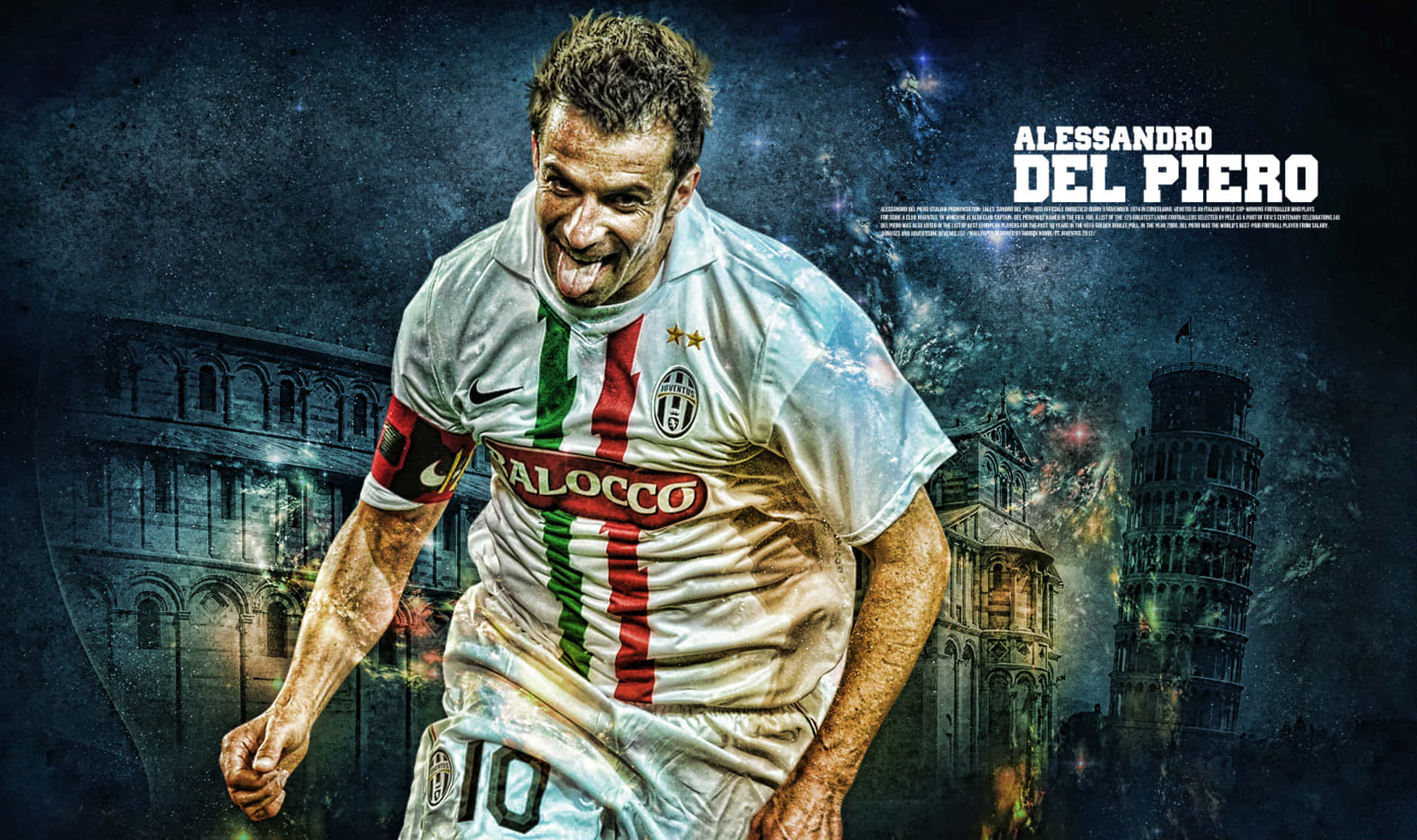 Alessandro Del Piero In Action During A Football Match Background
