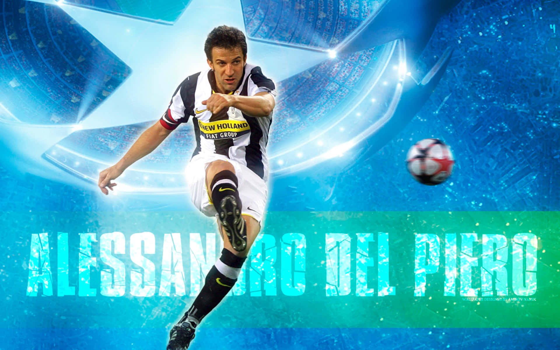 Alessandro Del Piero Star Graphic Design Background