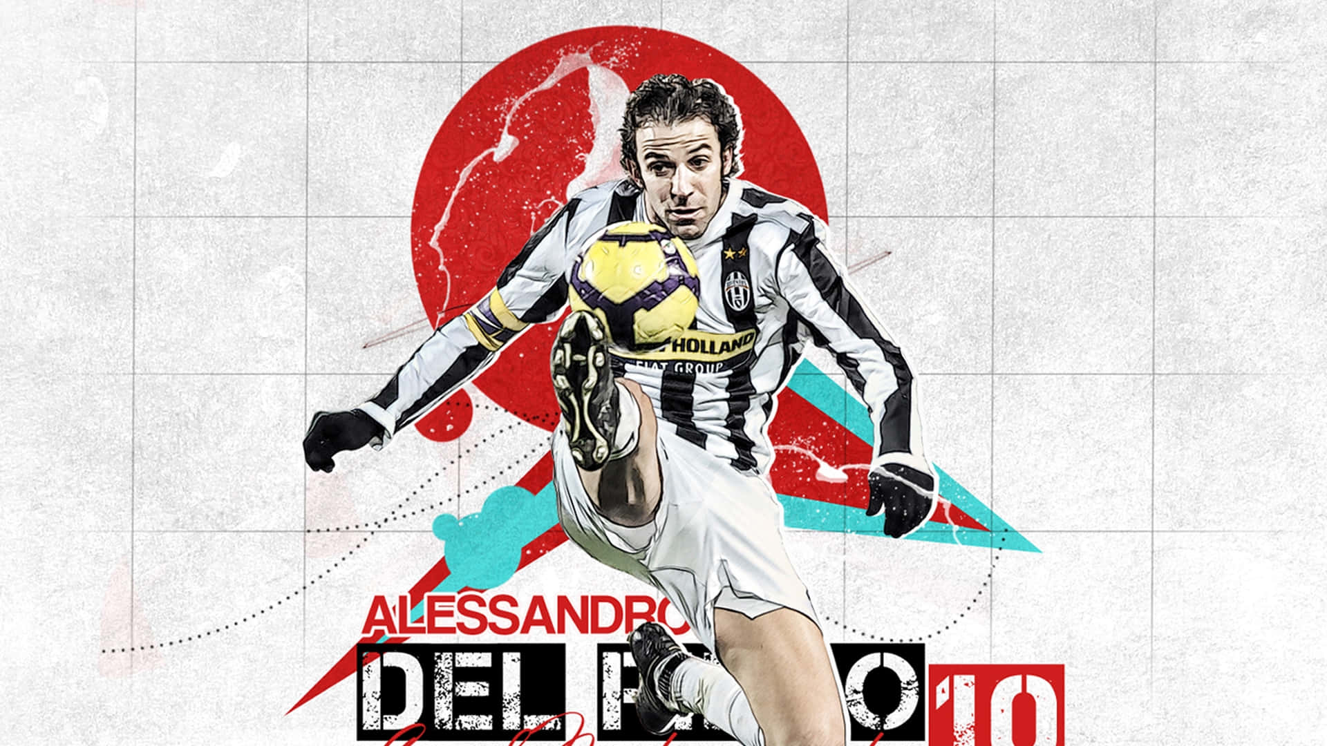 Alessandro Del Piero Vector Design Background
