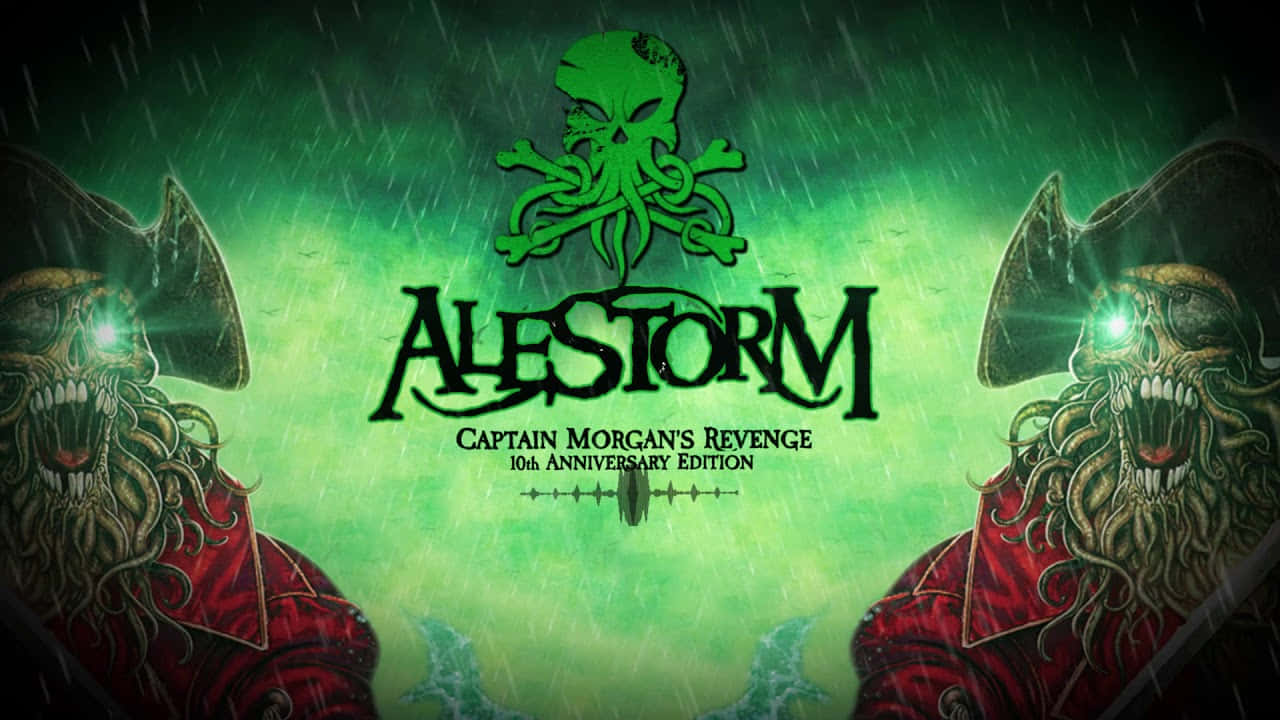 Alestorm Captain Morgans Revenge Anniversary Edition Artwork Background
