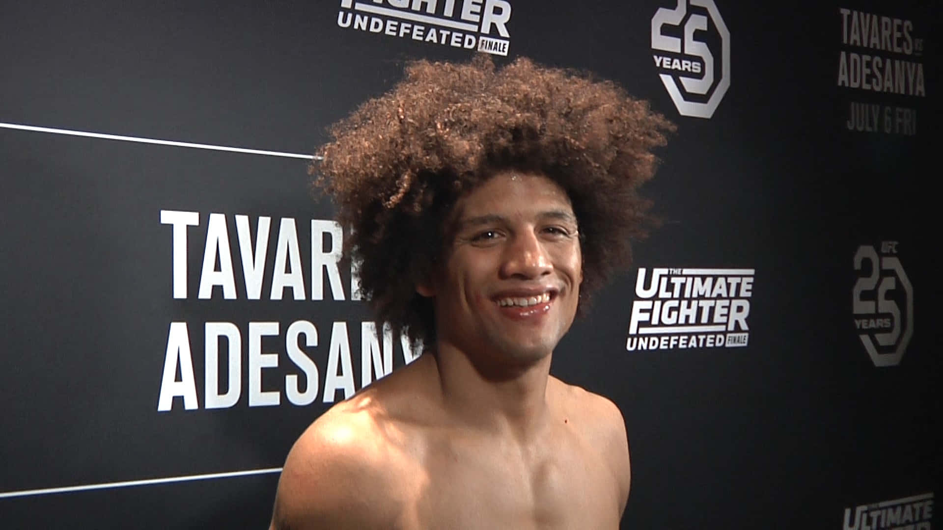 Alex Caceres Close-up Smiling Background