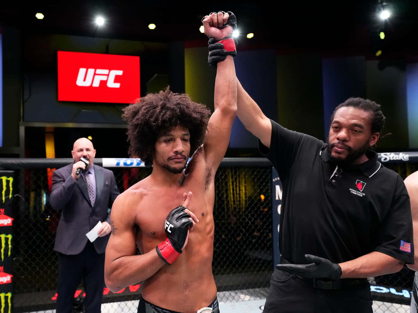 Alex Caceres Declared Winner Background