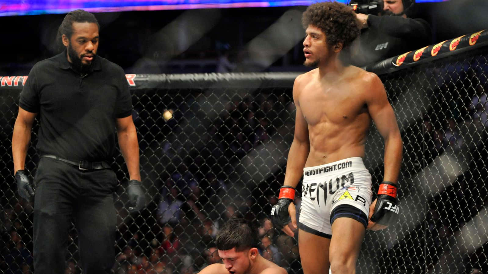 Alex Caceres Inside Ring Background