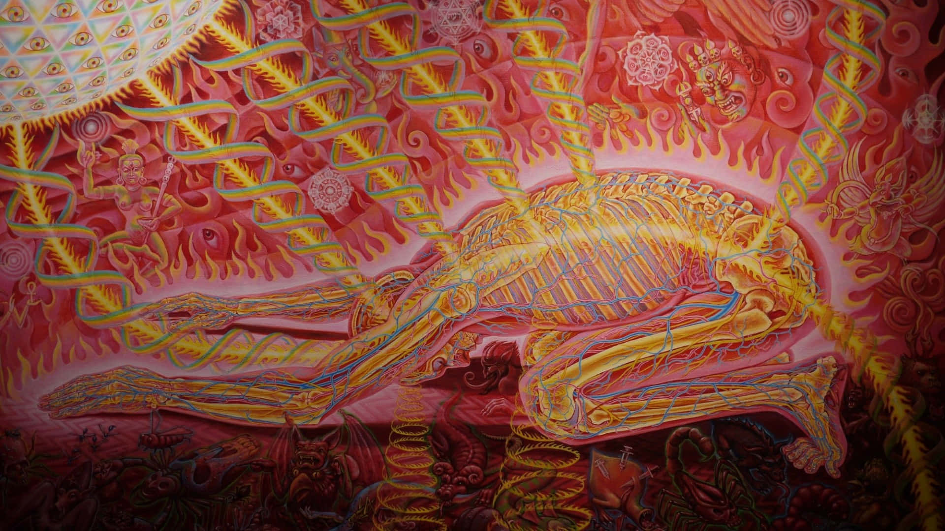 Alex Grey Transcending Earthly Boundaries Background