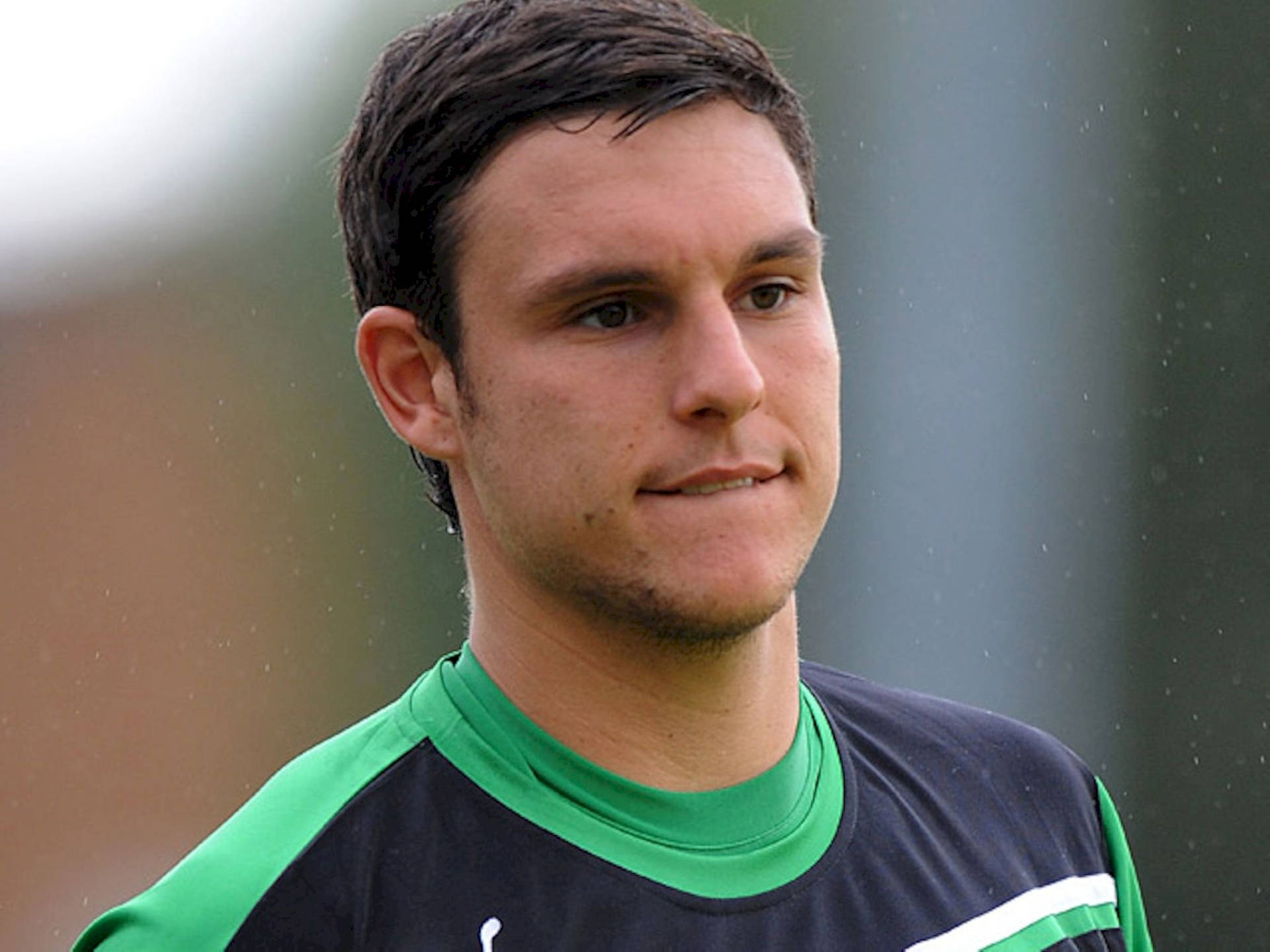 Alex Mccarthy Biting Lower Lip Background