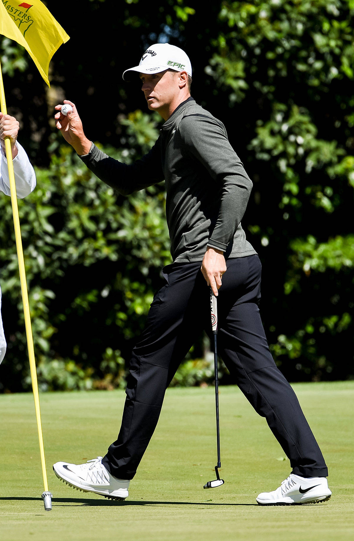 Alex Noren Holding Ball Background