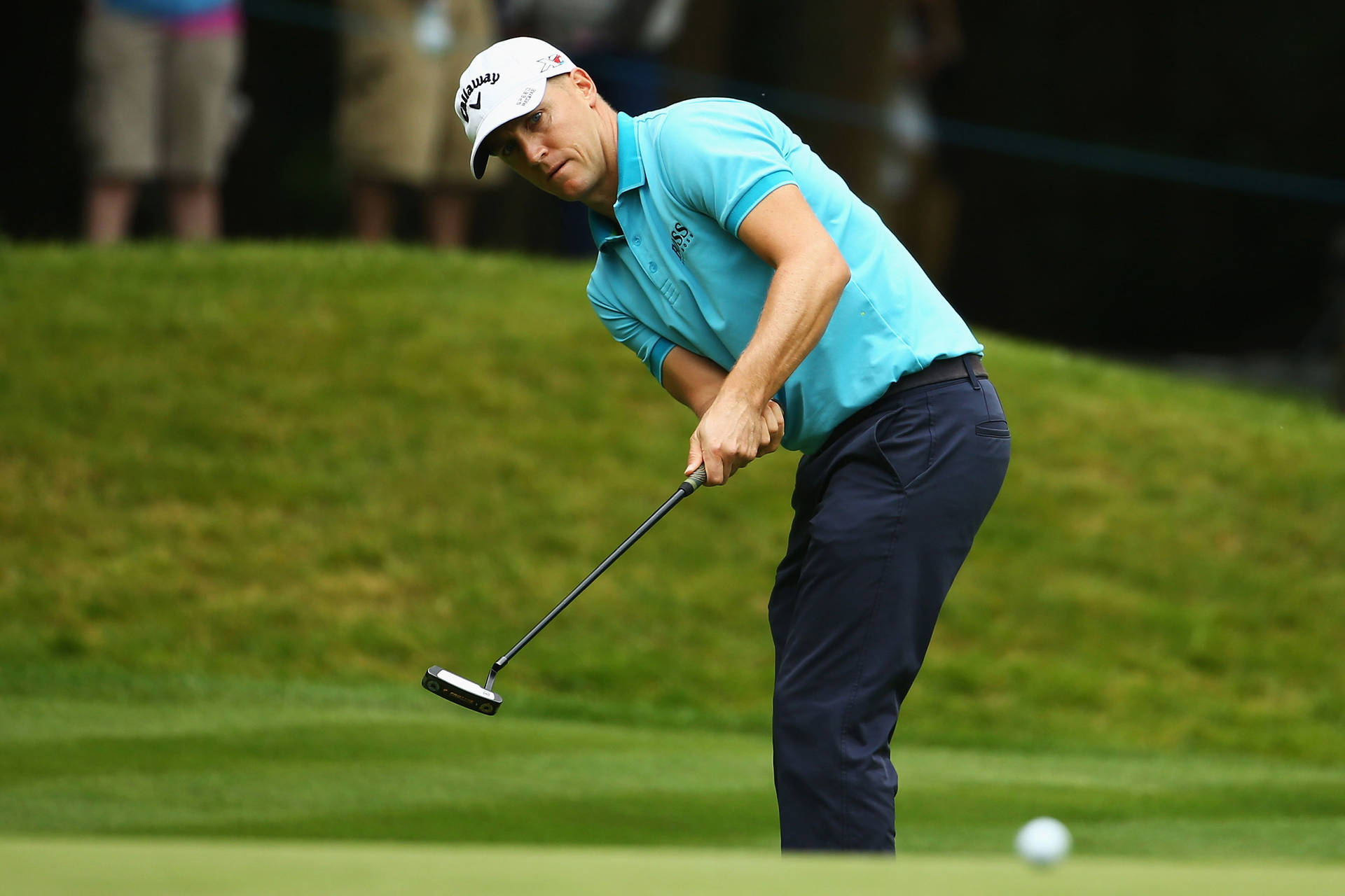 Alex Noren Practice Swings Background