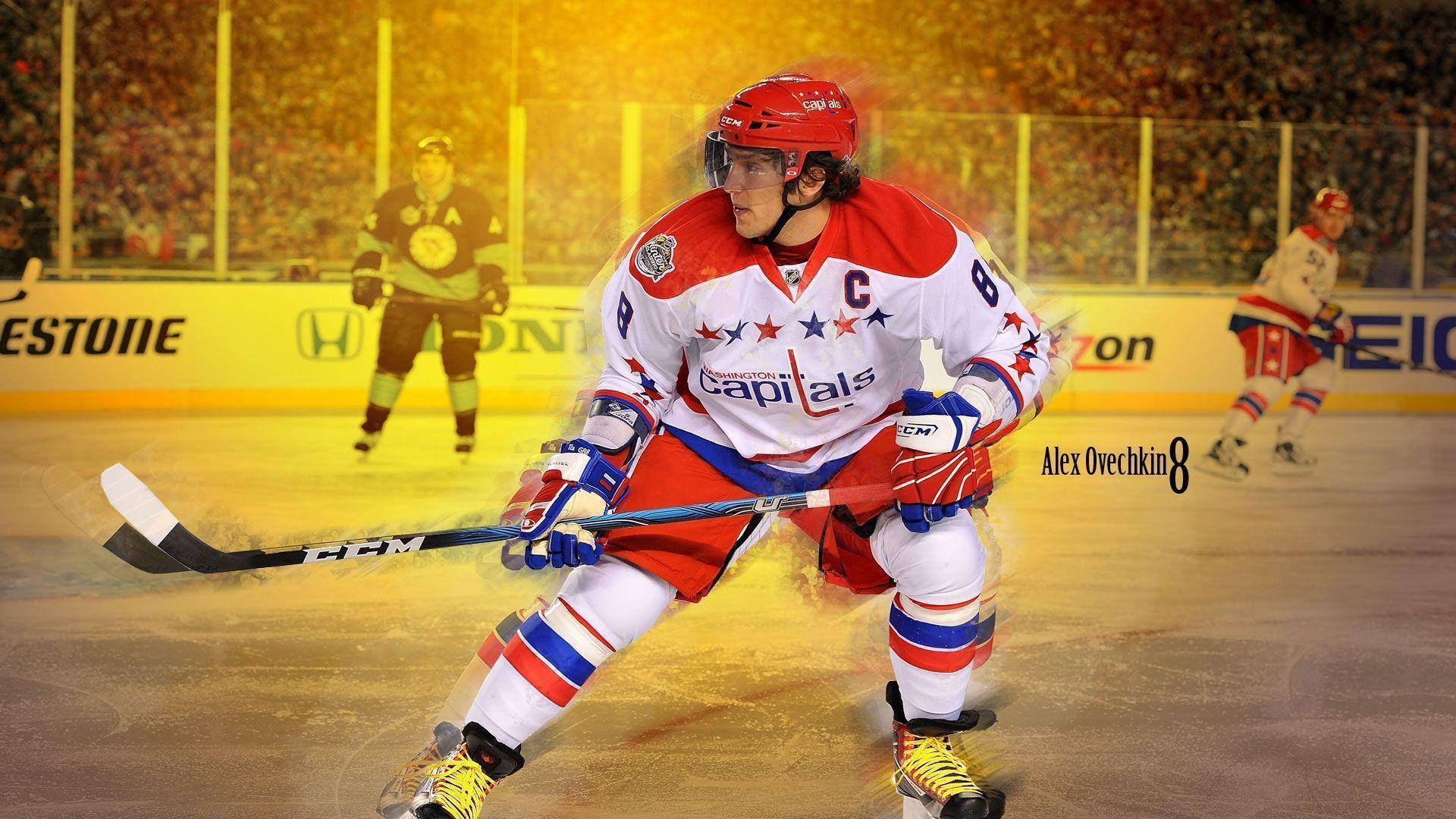 Alex Ovechkin Ice Hockey Washington Capitals Background