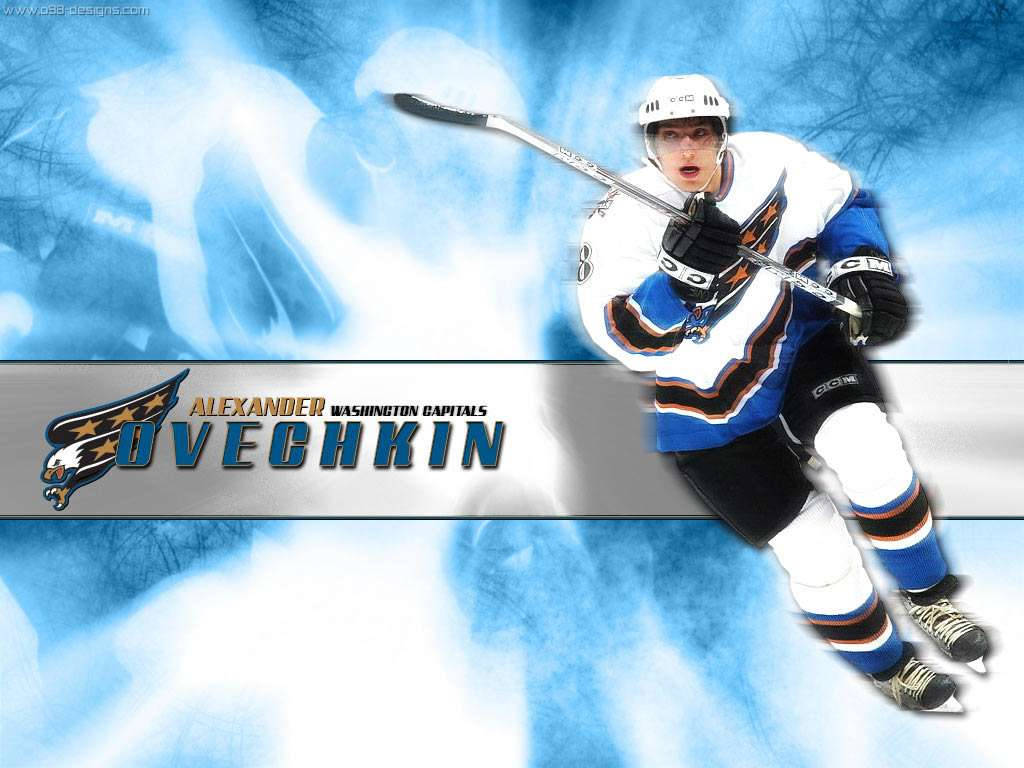 Alex Ovechkin Light Blue Fan Art Background