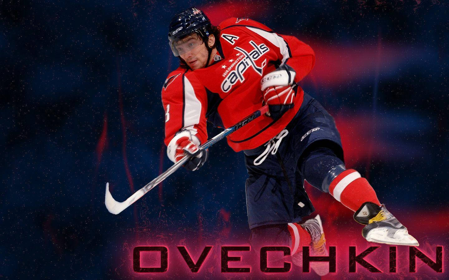 Alex Ovechkin Smashing Fan Art Background