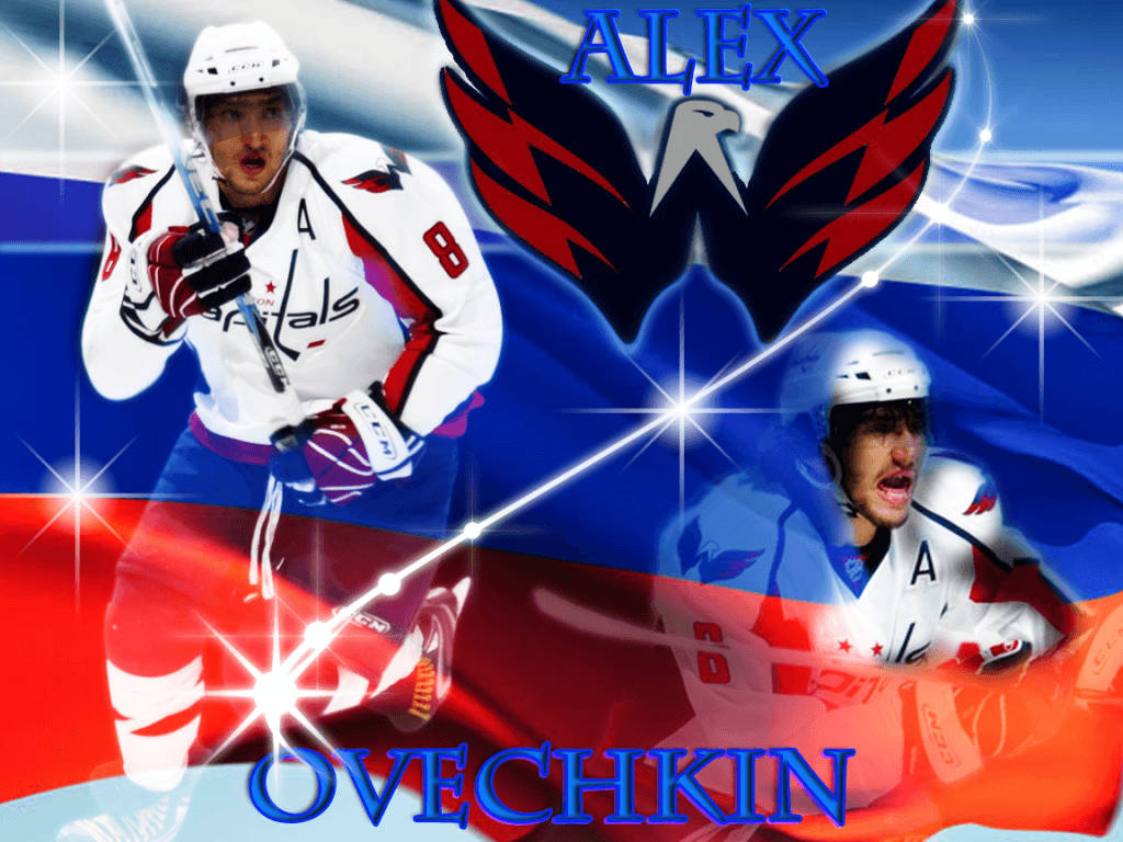 Alex Ovechkin White Blue Red Washington Capitals